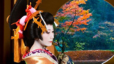Experience an authentic historical costume in a historical city, Himeji