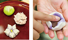 “Making Japanese sweets” created in the castle town